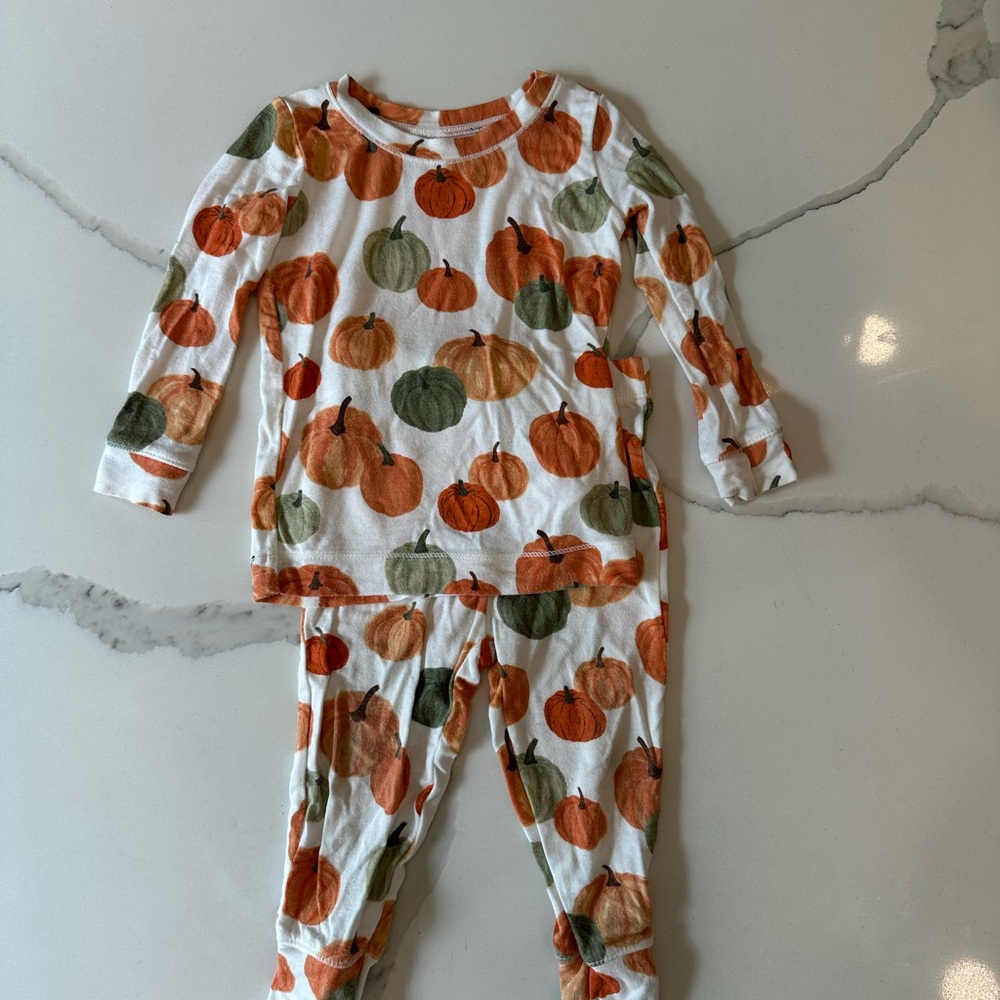 Angel Dear Pumpkin Fall Halloween Pajamas PJs 6-12m